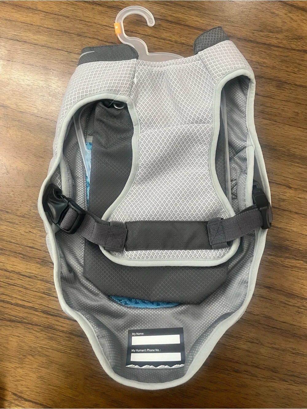 NWT Arcadia Trail Dog Cooling Vest Medium Grey Blue Reflective